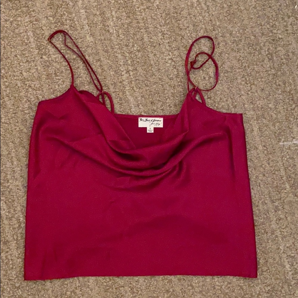 For Love and Lemons silk top